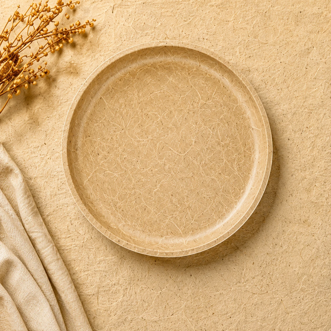 Rice Husk 10-Inch Plate
