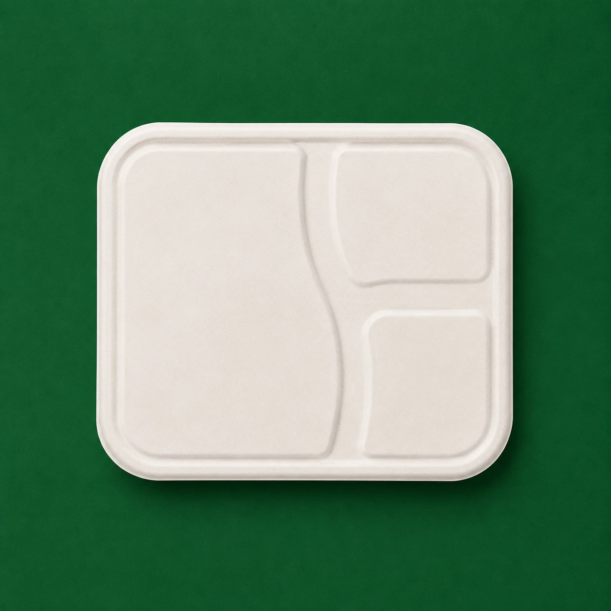 3 Compartment Meal Tray Lid B2B
