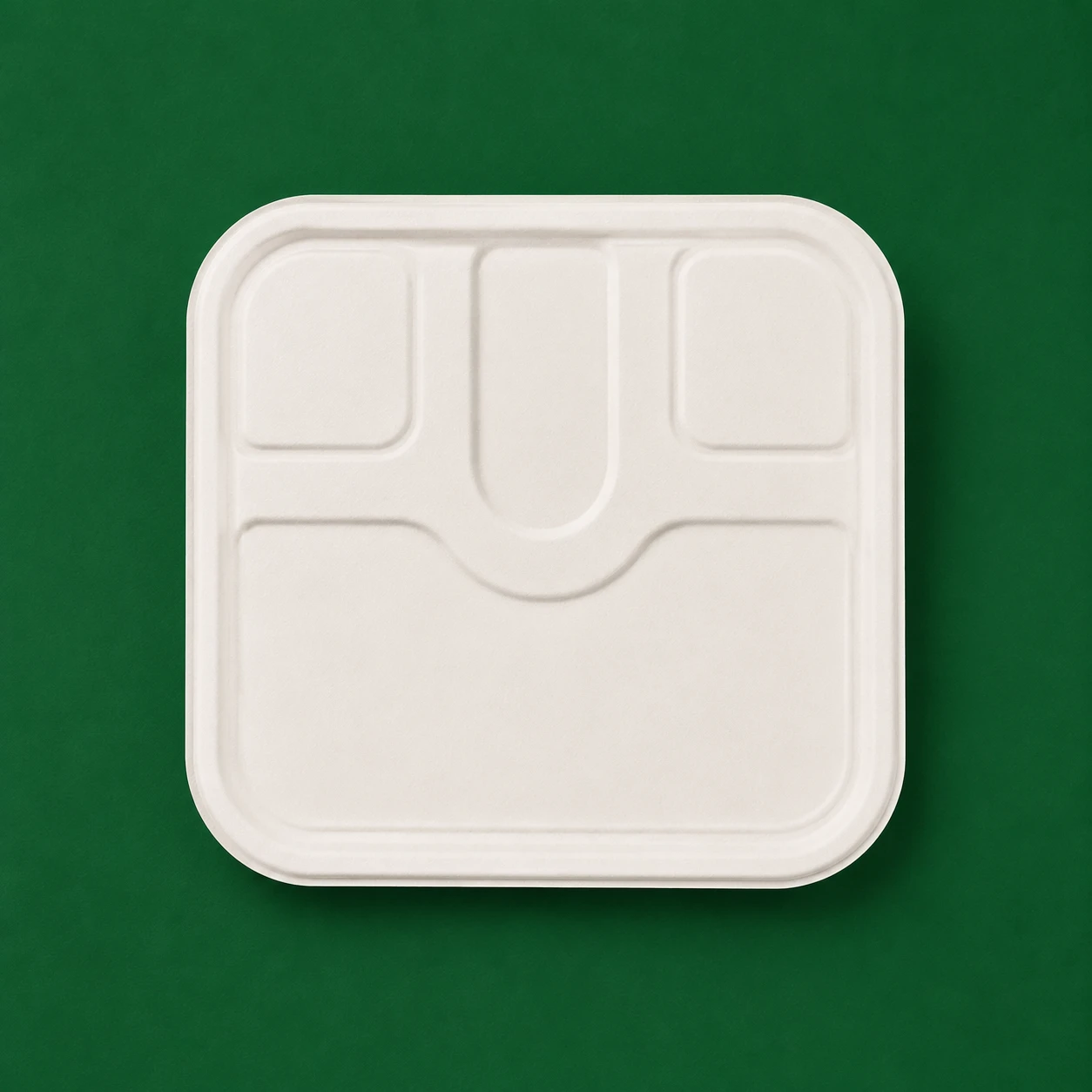 4 Compartment Meal Tray Lid B2B