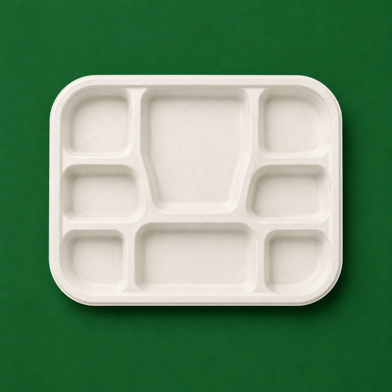 8 Compartment Meal Tray & Lid B2B
