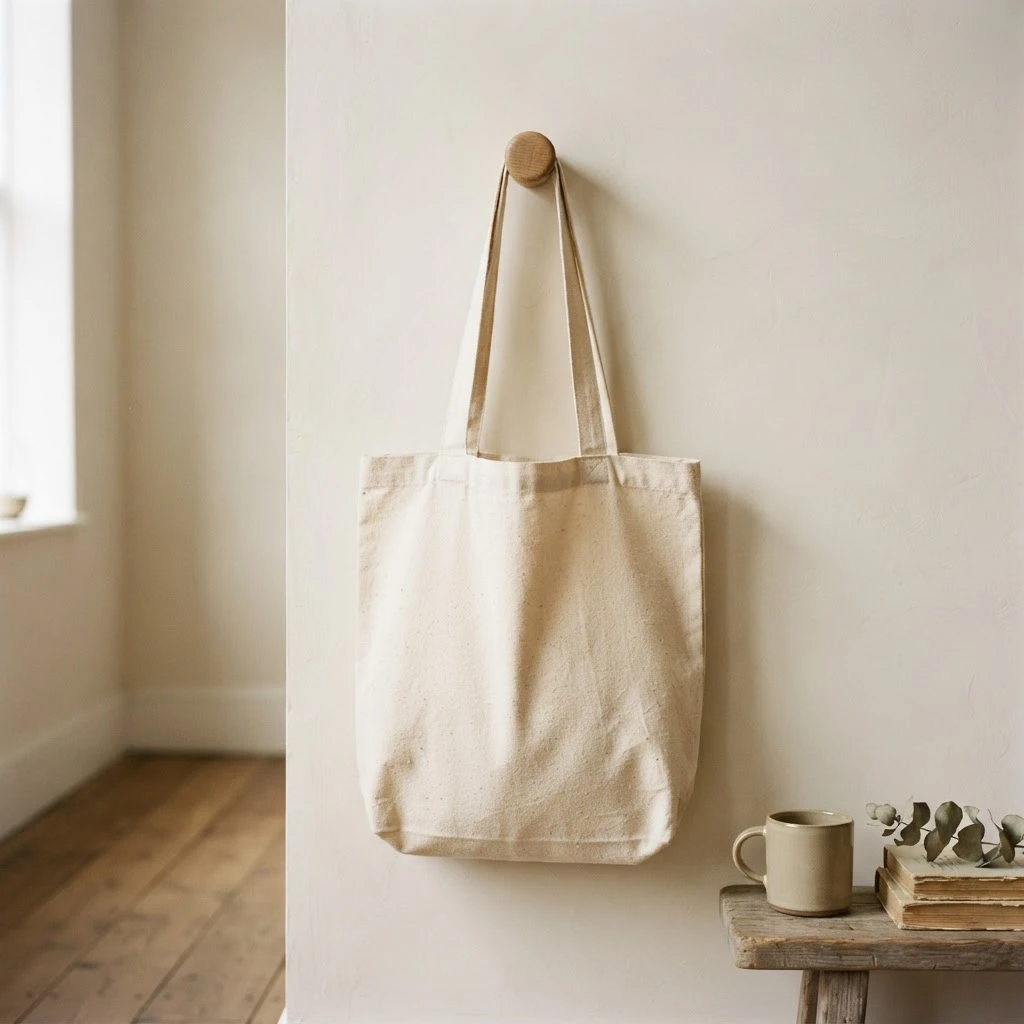 Cotton canvas tote bag